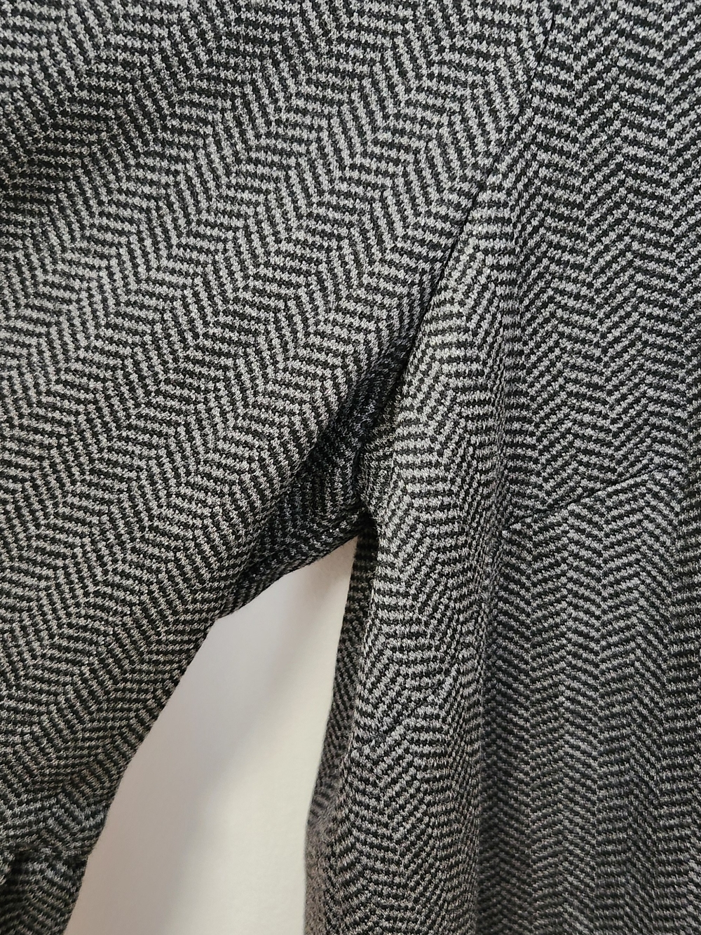 Women's Black & Gray Dress with Bell Sleeves - Picture 2 of 5